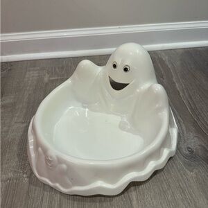 Vintage 90s plastic chip serving bowl blow mold. Halloween party decor